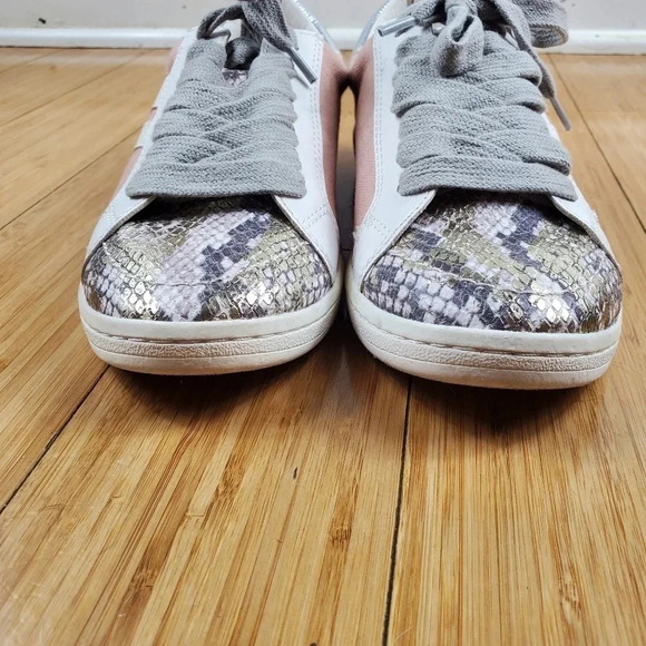 Dolce Vita Pink Snake Print Sneakers Size 6M - Picture 5 of 9